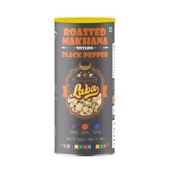 Laba Roasted Flavoured Makhana Composite Can - Black Pepper